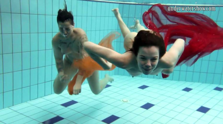 Delicious swimming babes strip under the water - 12. pic
