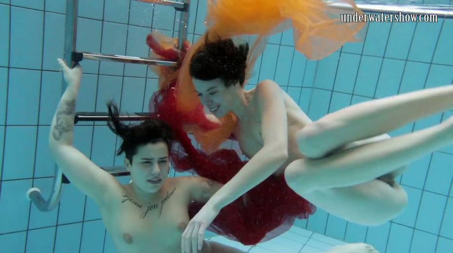 Delicious swimming babes strip under the water - 20. pic