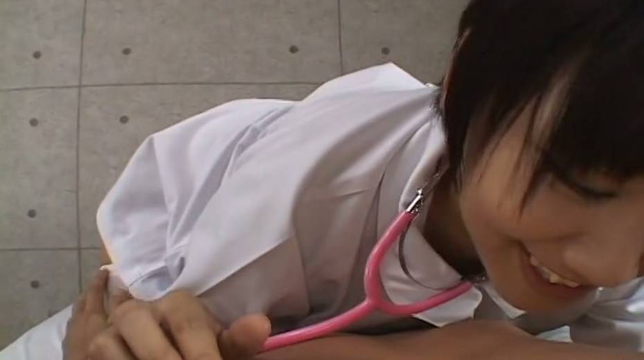 Charming nurse Meguru Kosaka worship juicy cock in POV clip - 5. pic
