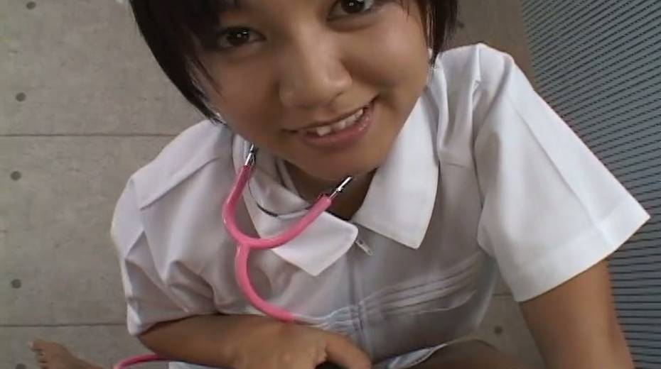 Charming nurse Meguru Kosaka worship juicy cock in POV clip - 6. pic