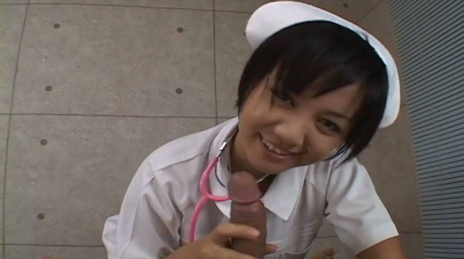Charming nurse Meguru Kosaka worship juicy cock in POV clip - 7. pic