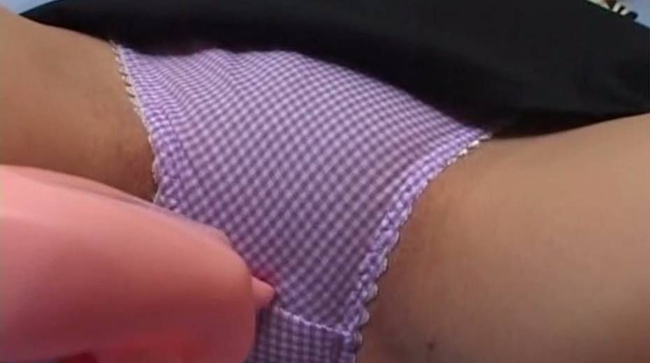 Charming Asian gal flashes her tits and panties upskirt - 12. pic