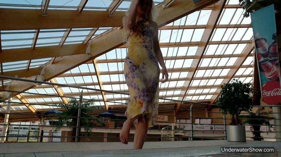 Attractive swimmer Milana Voda is stripping under the water - 3. pic
